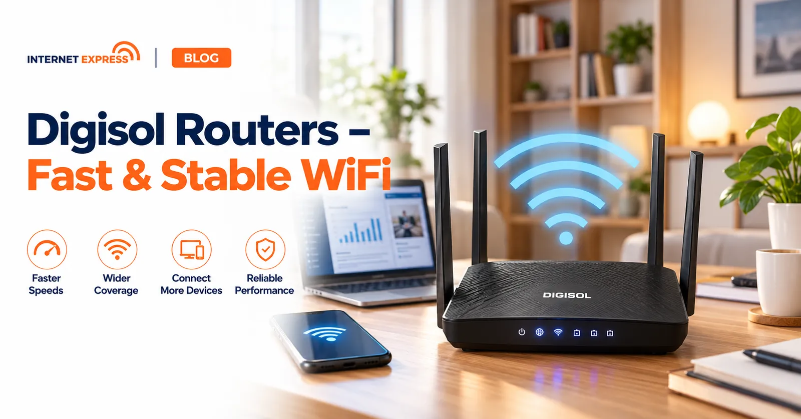 Internet Express illustration: Digisol routers: fast and stable wifi