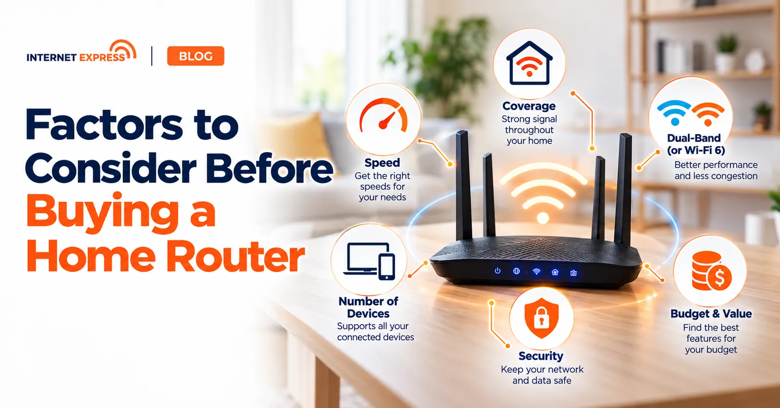 Internet Express illustration: Factors to consider before buying a home router