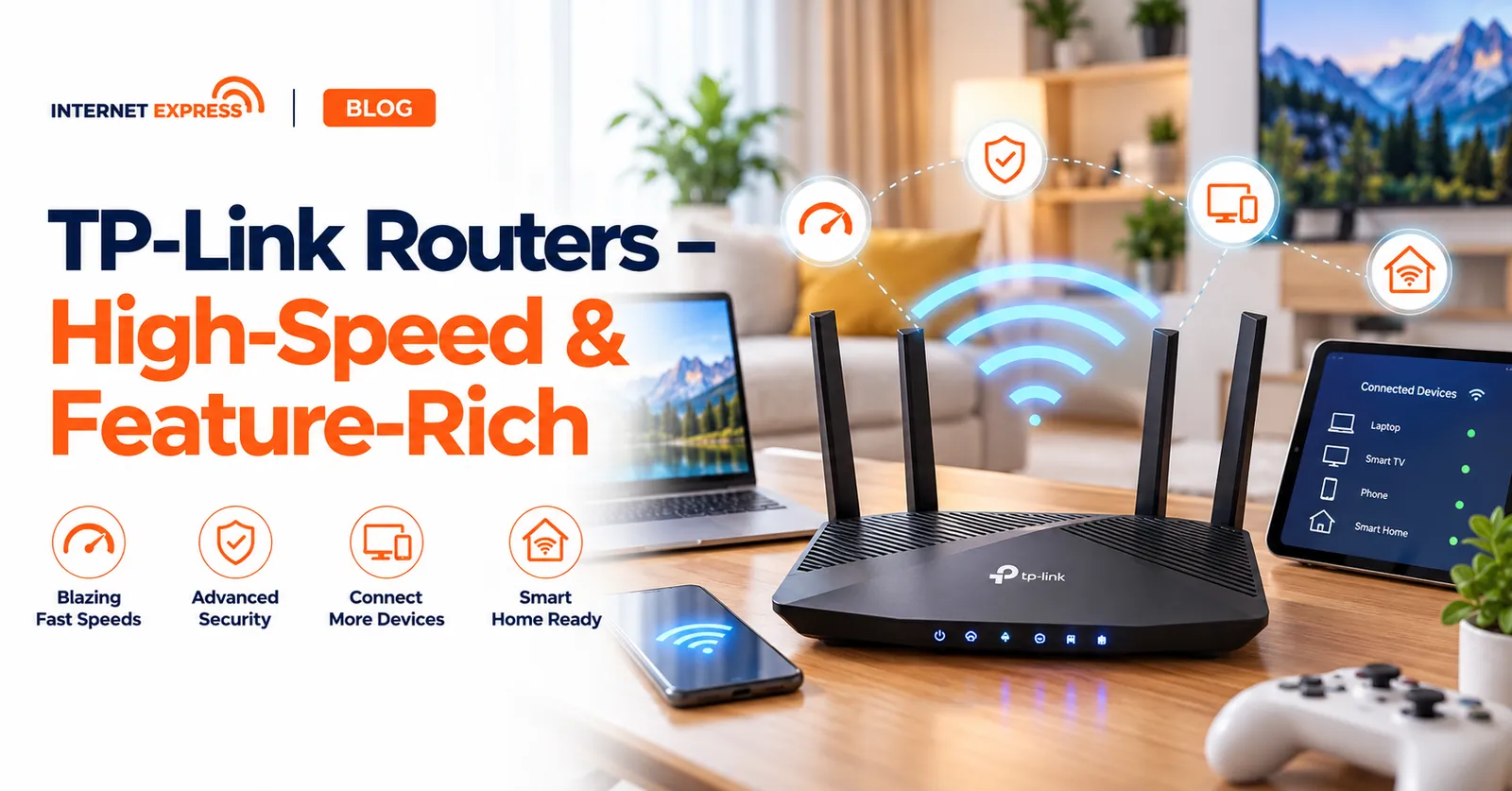 Internet Express illustration: Tp-link routers: High speed and feature-rich