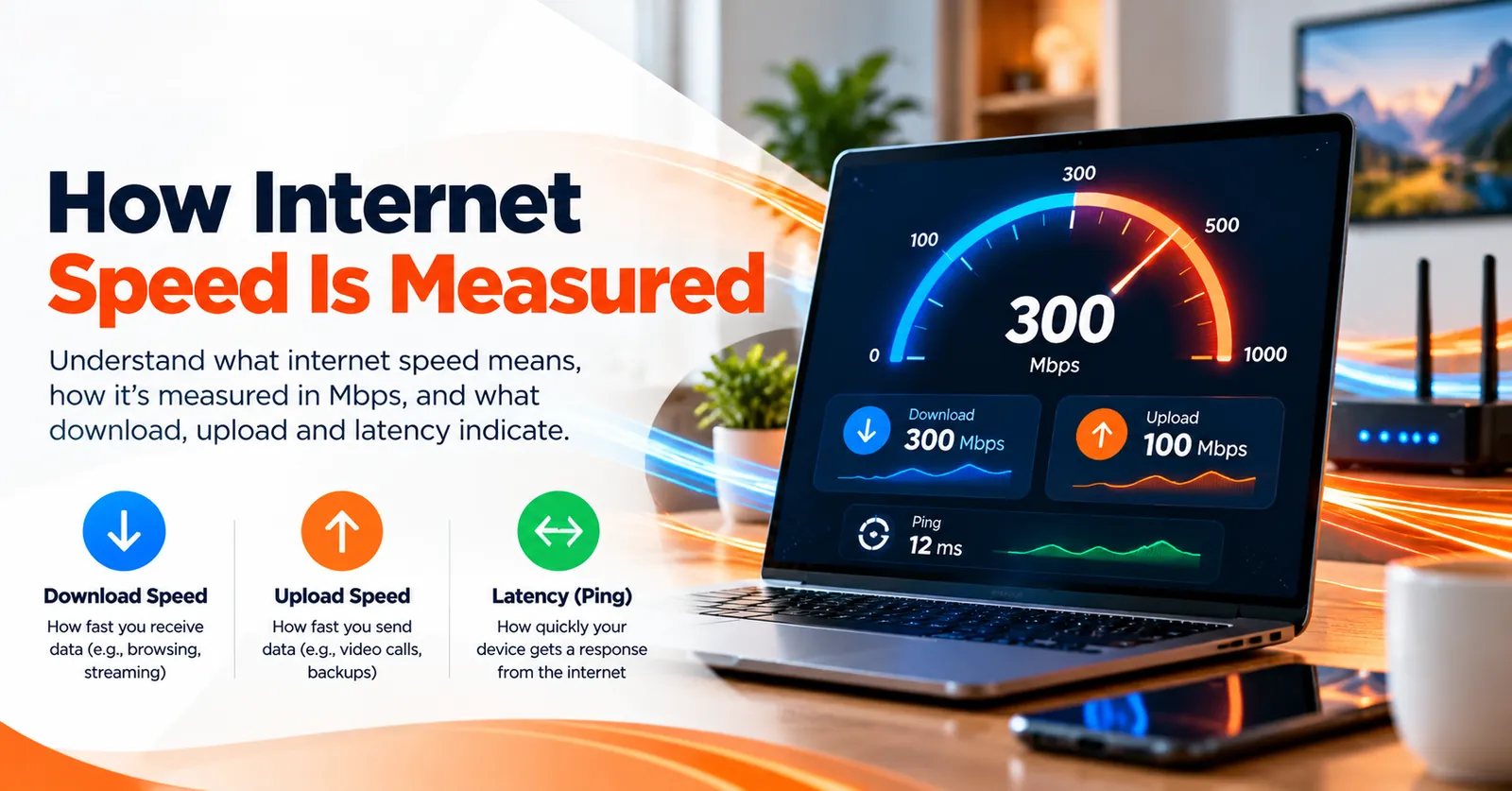 Internet Express illustration: How internet speed is measured