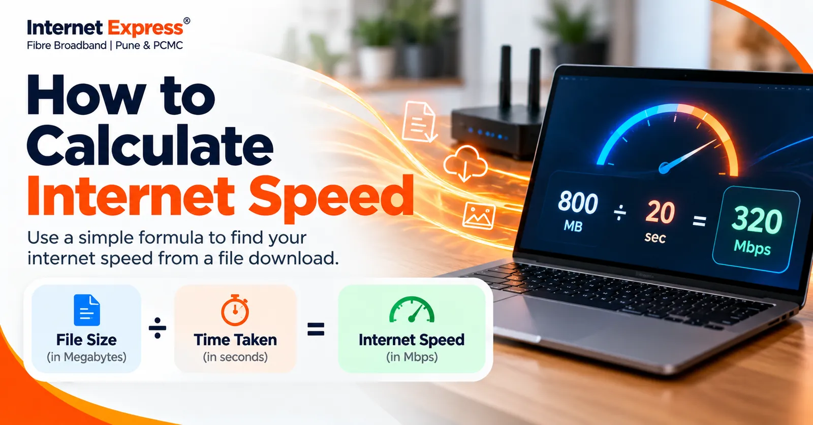 Internet Express illustration: How to calculate internet speed