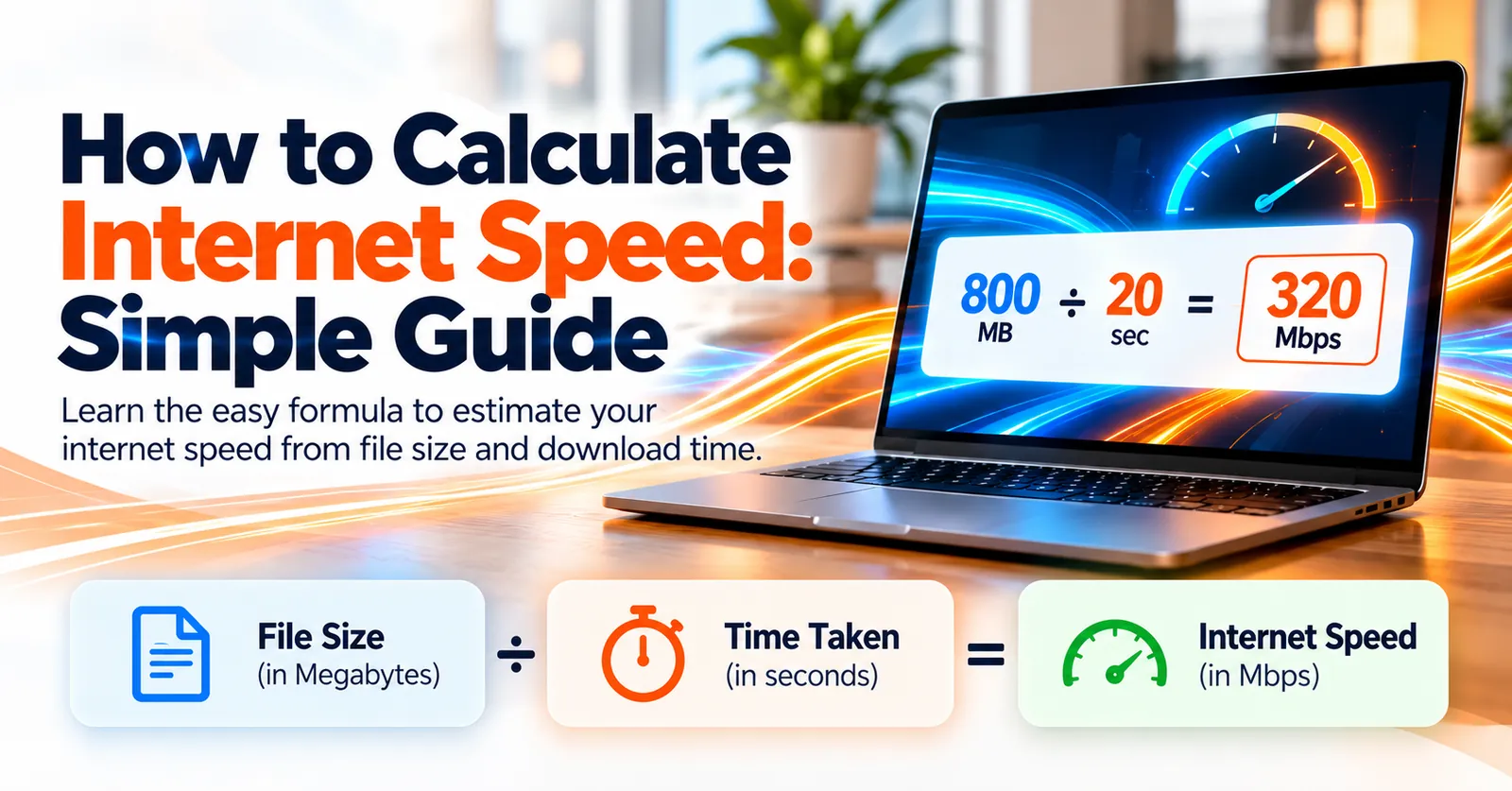 Internet Express illustration: How to Calculate Internet Speed- simple guide