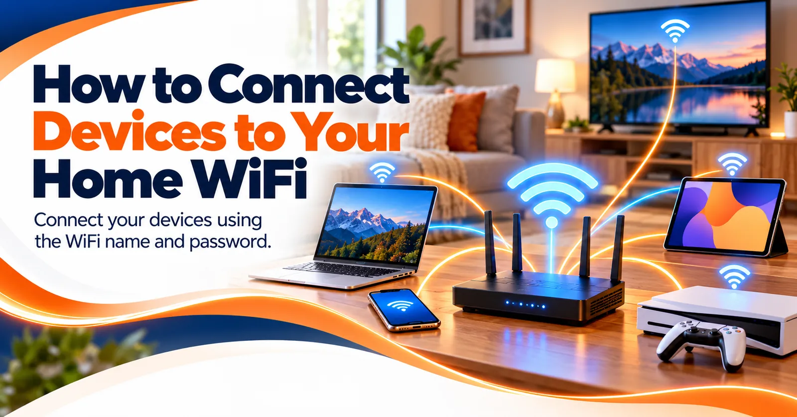Internet Express illustration: How to connect devices to your home wifi
