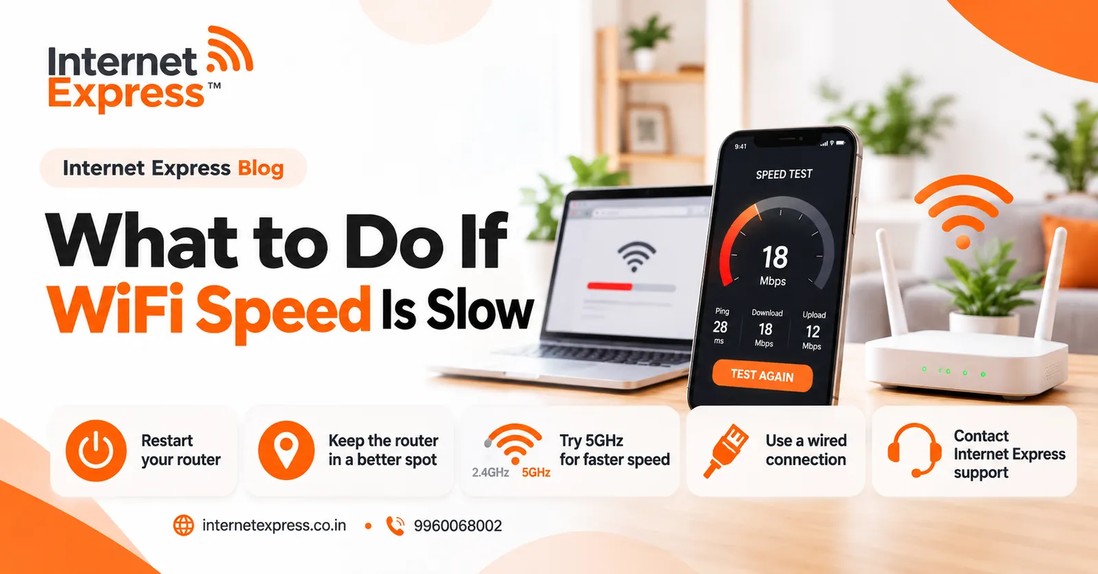 Internet Express illustration: What to do if wifi speed is slow