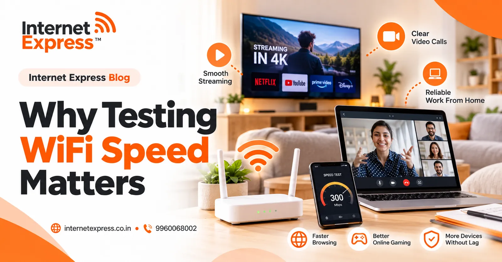Internet Express illustration: Why testing wifi speed matters
