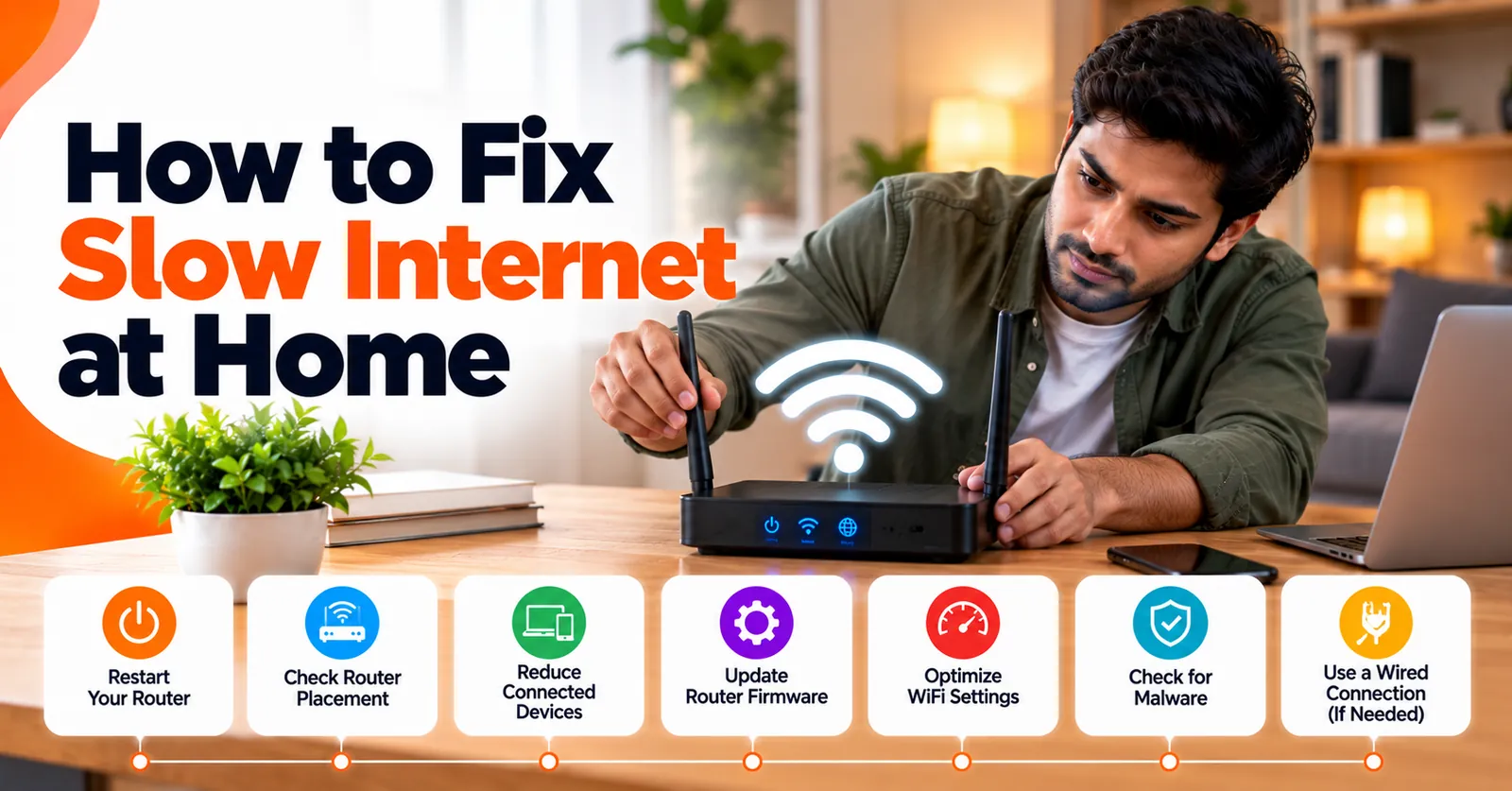 Internet Express illustration: How to fix slow internet at home