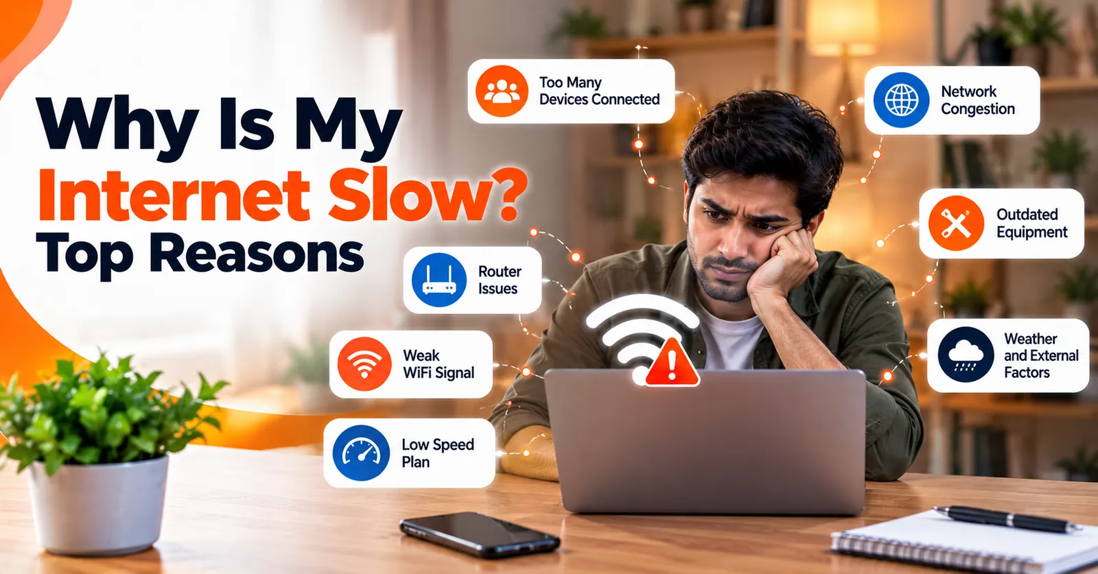 Internet Express illustration: Why is my internet slow: Top reasons
