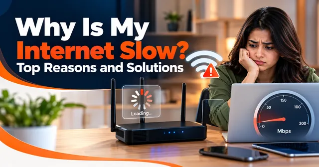 Internet Express illustration: Why Is My Internet Slow - top reasons and solutions