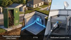 FTTH vs Broadband vs Leased Line