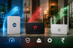 JioFiber vs Airtel Xstream vs Local Fiber ISP in Pune Feature Comparison